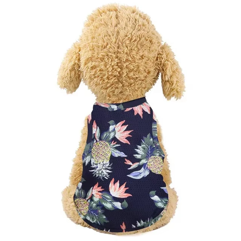 Clothes for Small Medium Big Large Dogs T-Shirt for Dogs Hawaiian Shirt Summer Fashion Print Pet Clothing Xxl Dog Clothes Puppy