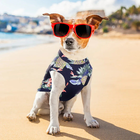 Clothes for Small Medium Big Large Dogs T-Shirt for Dogs Hawaiian Shirt Summer Fashion Print Pet Clothing Xxl Dog Clothes Puppy